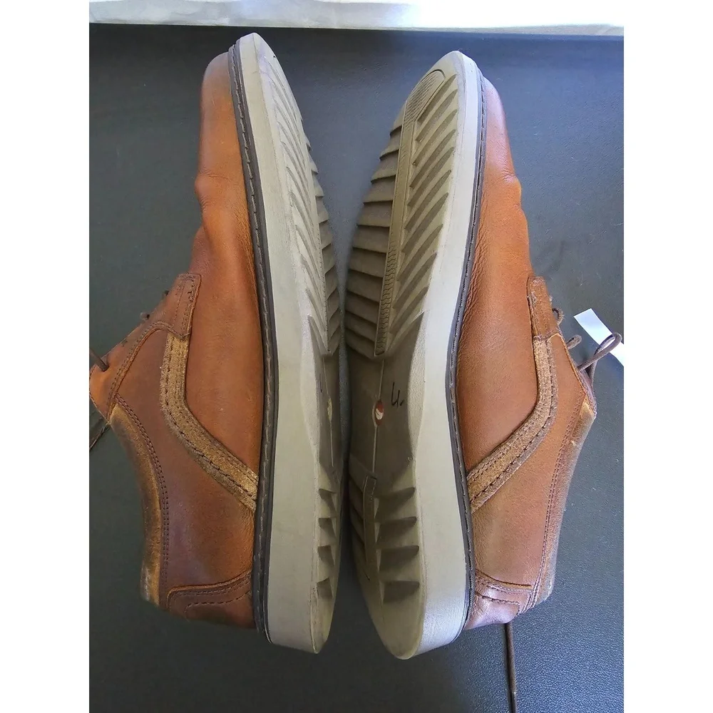 Clarks Unstructured Mens Leather Lace-Up Shoes Size 9